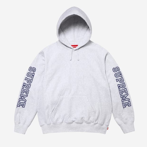 (XXL) 슈프림 컬리지에이트 슬리브 후드 그레이