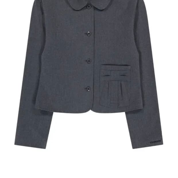 코이세이오 셋업 리본자켓 그레이