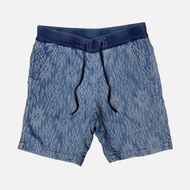 navajo pattern sweat shorts