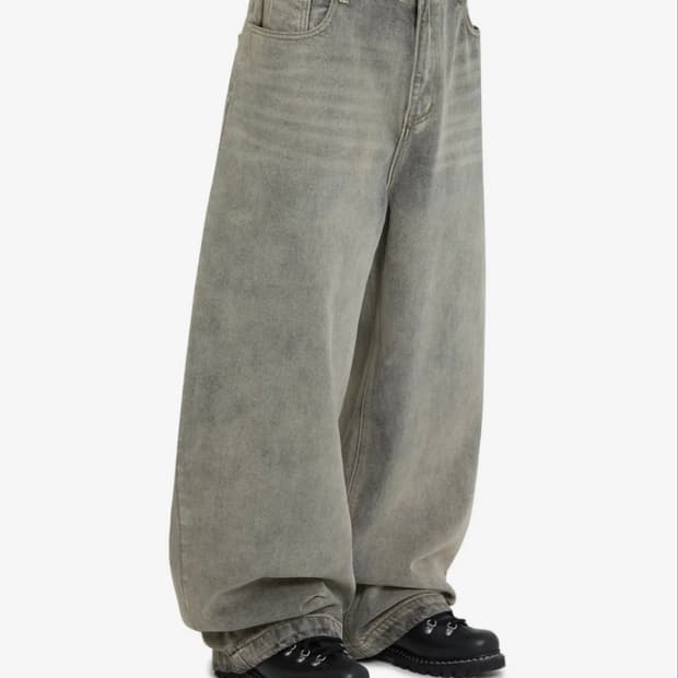 WIDE VOLUME PANTS - DUST INDIGO S