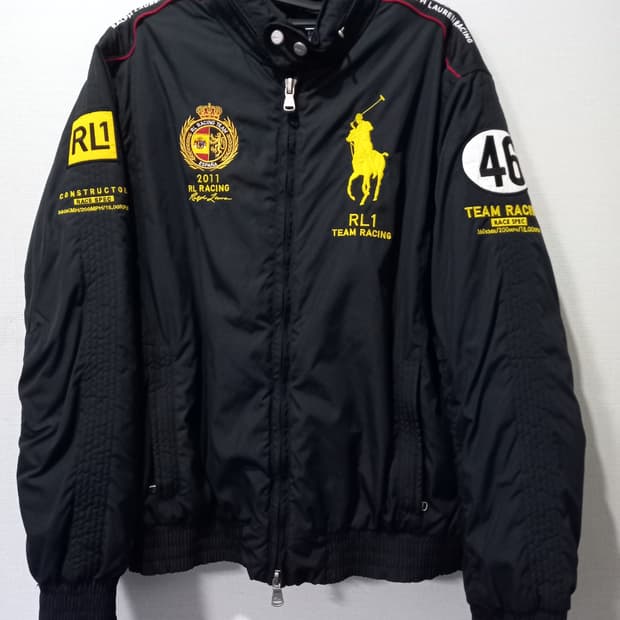 폴로 POLO 랄프로렌 빅포니 스페인 레이싱 팀 봄버 자켓 100/L