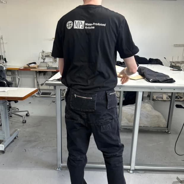 플라스틱프로덕트 MPa bag pants (bk) S