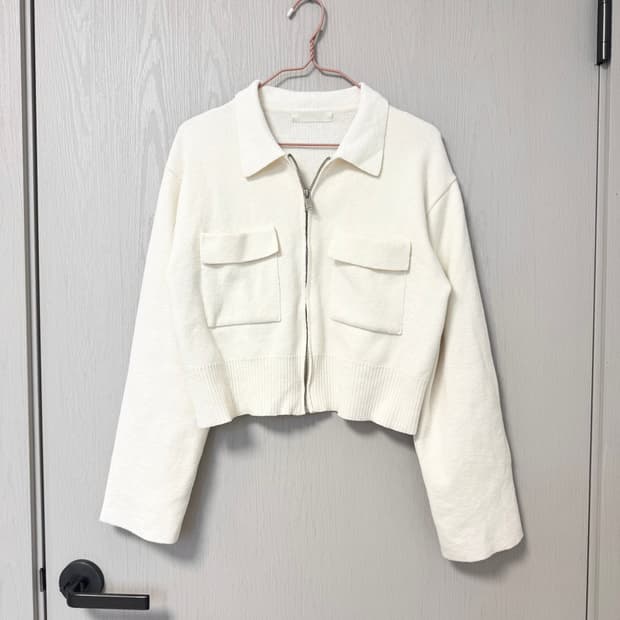 (1) blossom 니트 크롭 자켓