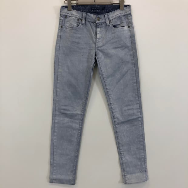 폴로 랄프로렌 라이트블루 코팅데님진 27 인치 소가죽함유