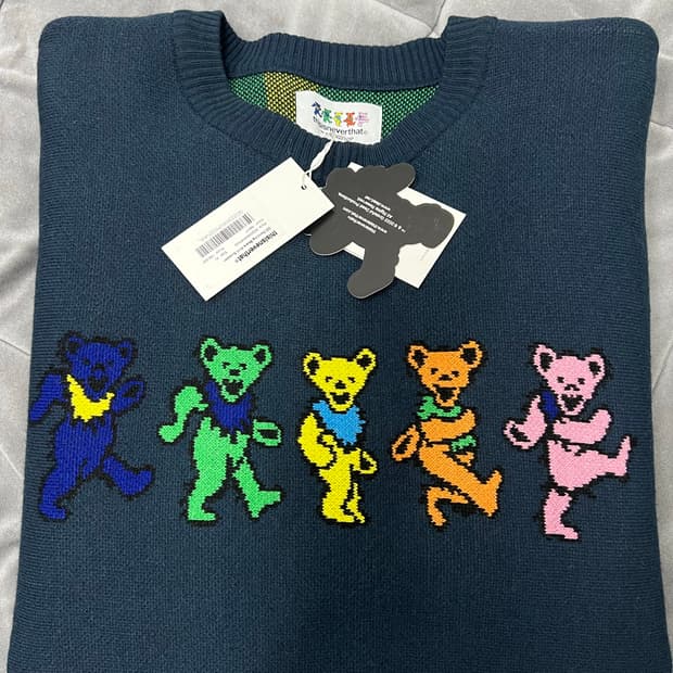 디스이즈네버댓 그레이트풀데드 니트 네이비 XL