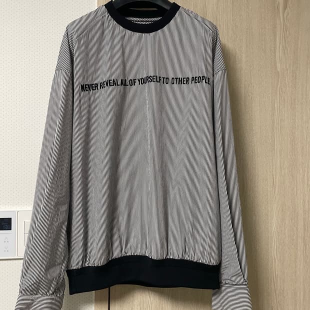 준지 스트라이프 셔츠 맨투맨, 46사이즈