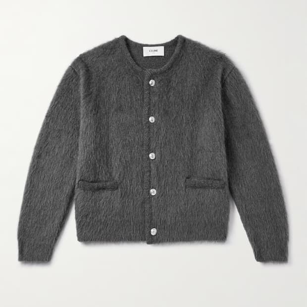 (M) 셀린느 브러쉬드 모헤어 가디건