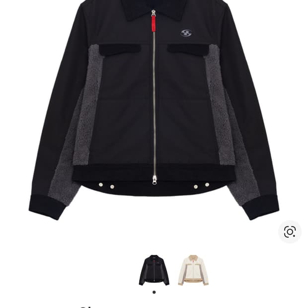 산산기어 믹스드 트러커 자켓 블랙