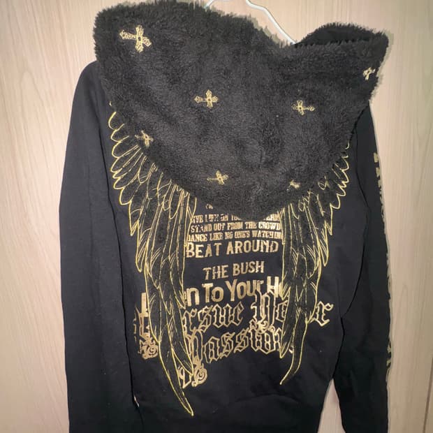 빈티지 오네갸루 y2k 십자가 고스 펑크 후드집업