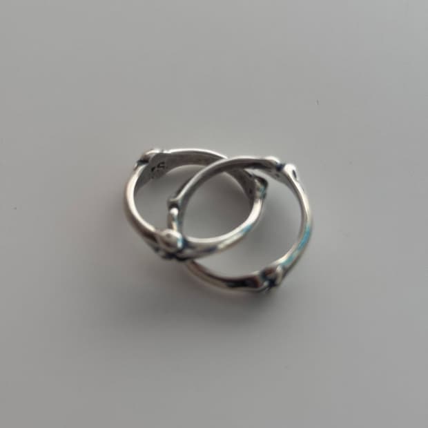 BONE SHAPE DUAL RING 듀얼 링