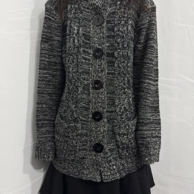 pompelmo big button cardigan