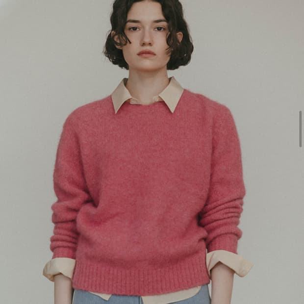 시엔느 모마 울 스웨터 핑크 S