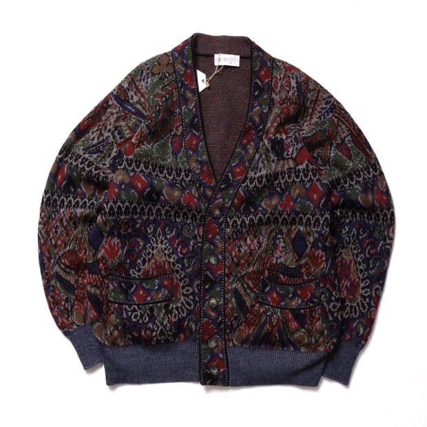 GICAR Pattern Wool Cardigan