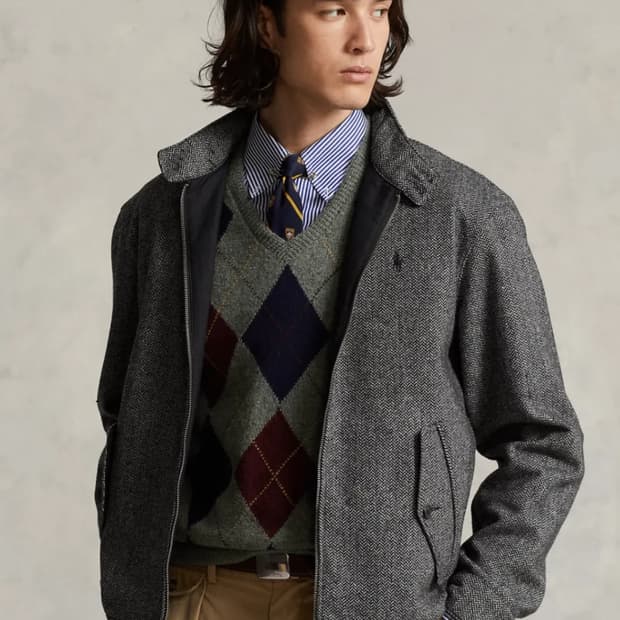 폴로랄프로렌 울 블렌드 헤링본 바라쿠다 자켓 L 새상품