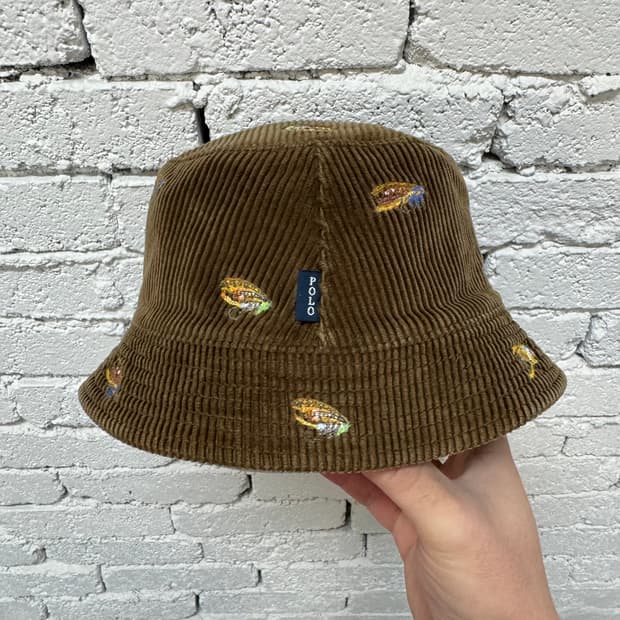 폴로 코듀로이 버킷햇