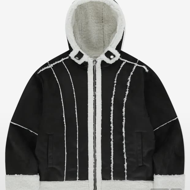 로맨틱크라운 무스탕 모터사이클 무톤자켓 블랙