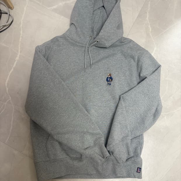 예일 yale 회색 후드티