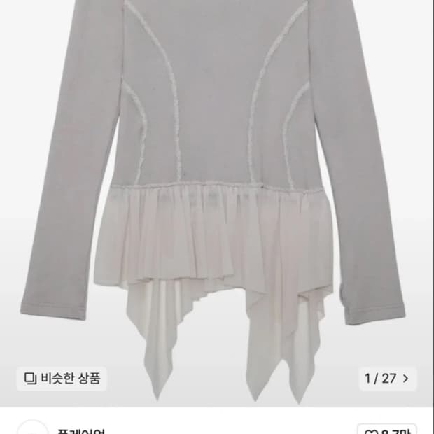 플레이업 레이어드 레이스 프릴 롱슬리브