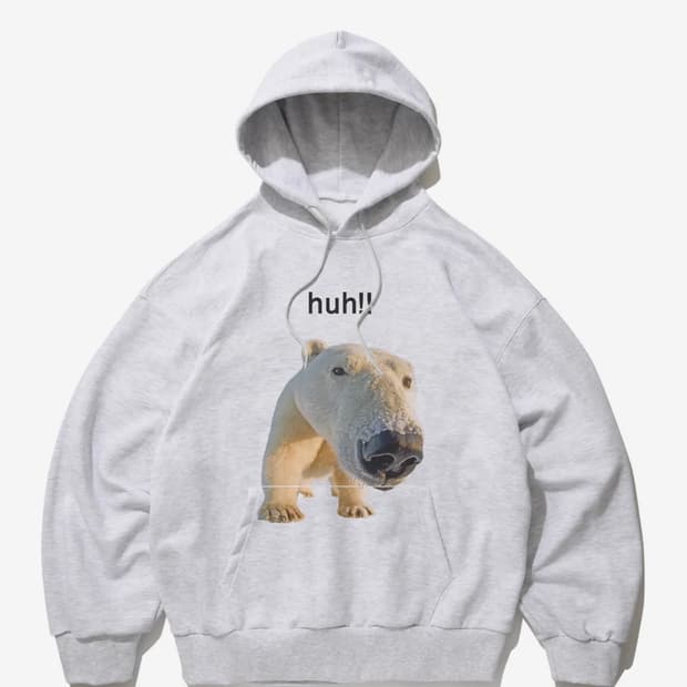 스웨이드 huh! 후드티