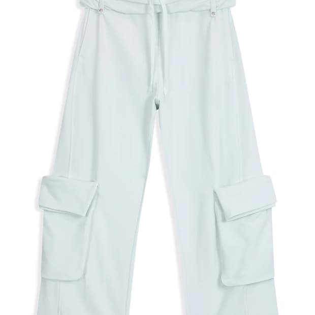 오픈와이와이 Rolled Waist Sweat Cargo Pants 카고