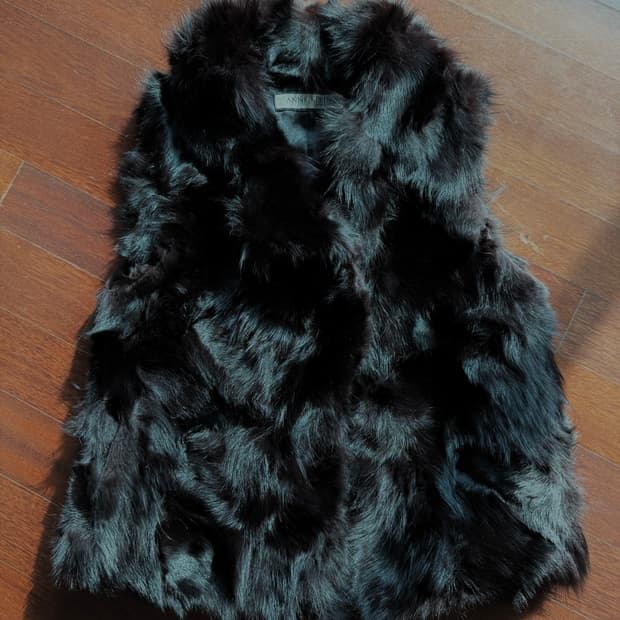 Anne klein  폭스퍼 자켓