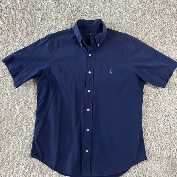 폴로 랄프로렌 네이비 반팔 셔츠