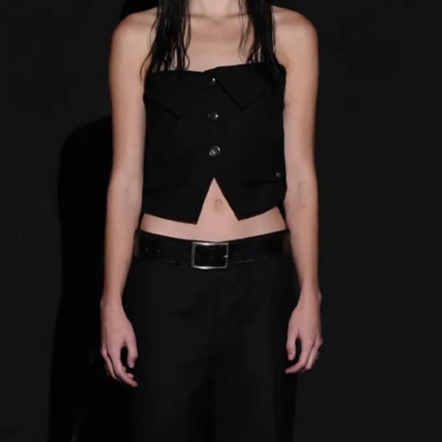보헤미안서울 뷔스티에 FOLDED BUTTON BUSTIER 해