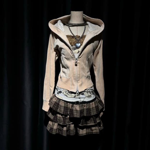 DEAR PRINCESS 벨벳 후드집업