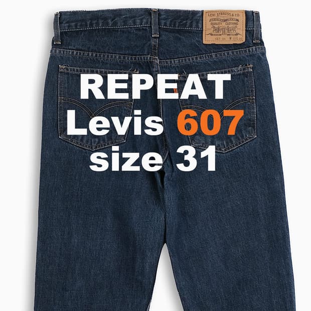 리바이스 607 오렌지탭 90s 31 인치 OR6073201