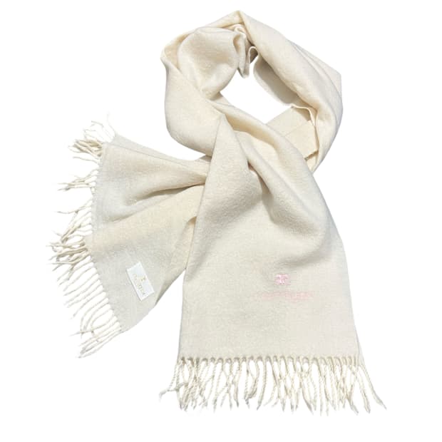 꾸레쥬 화이트 머플러