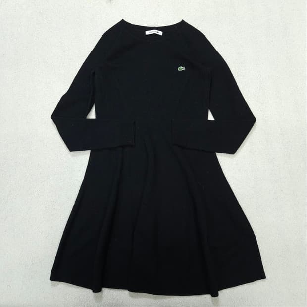 라코스테 울 니트 원피스 34 블랙
