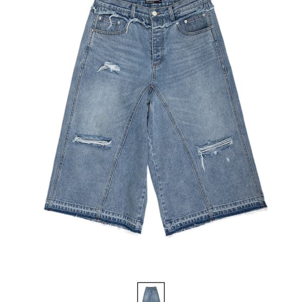 선데이오프클럽 Layered Waist Denim Short
