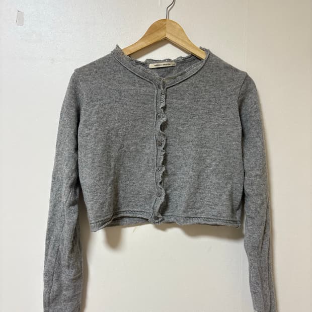 레이스 프릴 가디건 