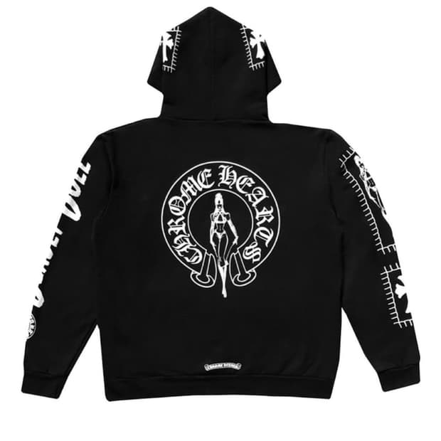 [M]크롬하츠 데들리돌 후드티셔츠 블랙