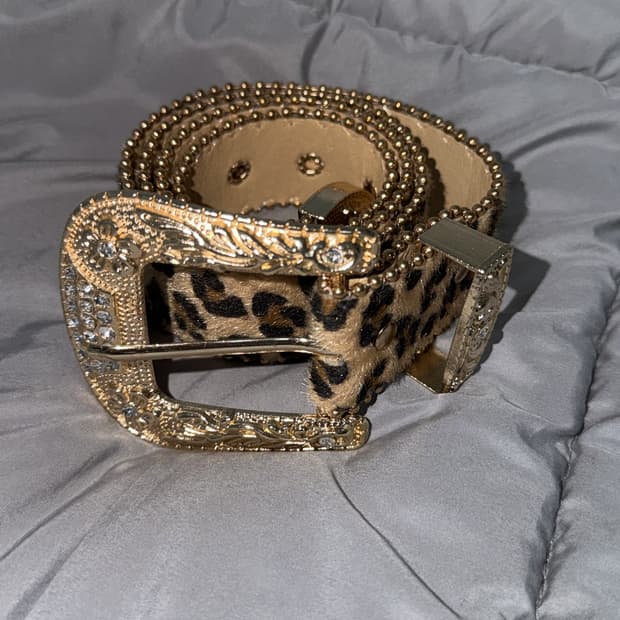 레오파드 벨트 (착샷)