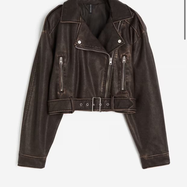 코티드 바이커 재킷