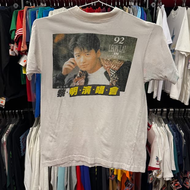 1992년도 빈티지 싱글 스티치 Leon Lai 여명 티셔츠