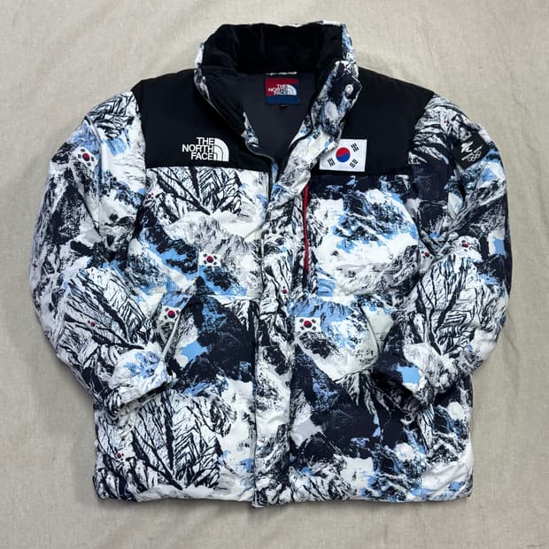 노스페이스 22베이징 설산 국대 팀코리아 눕시 패딩 105