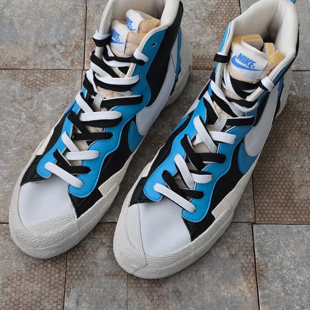 (285)나이키 사카이 블레이저 미드 화이트 블루