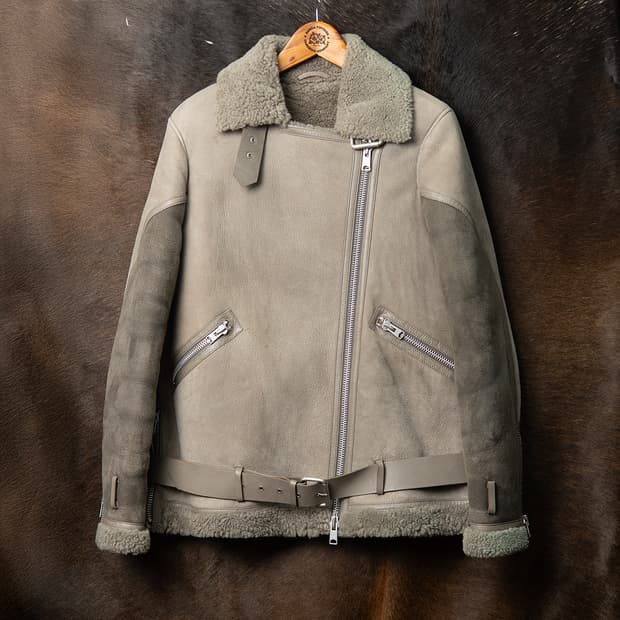 [100] 올세인츠 16FW HAWLEY  양가죽 양털 시어링 자켓 