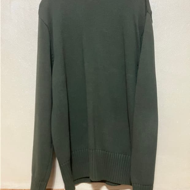 유니폼브릿지 - us navy 모크넥 니트 (올리브)