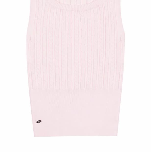 페일제이드 Cable Rayon Knit Sleeveless (pink)