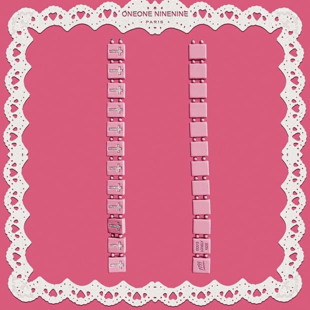 1199 bazo bracelet 실리콘 핑크