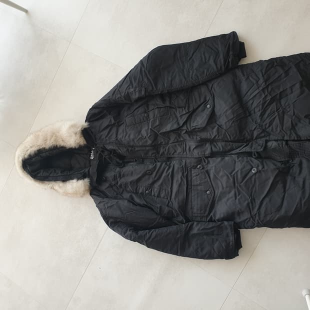 빈티지 남성 퍼 롱패딩 105size