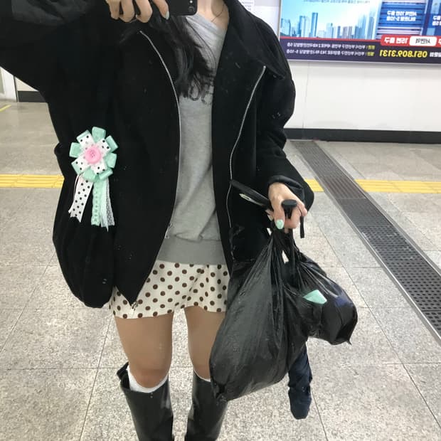 핸드메이드 로제트 착샷