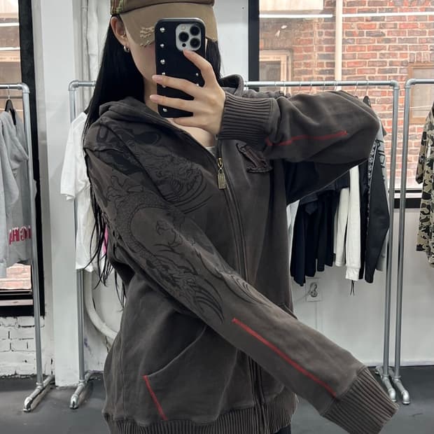 카라쿠리 타마시 오리엔탈 후드집업