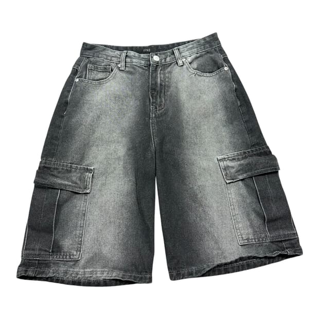 ✨ (바배) 빈티지 워싱 데님 카고 팬츠