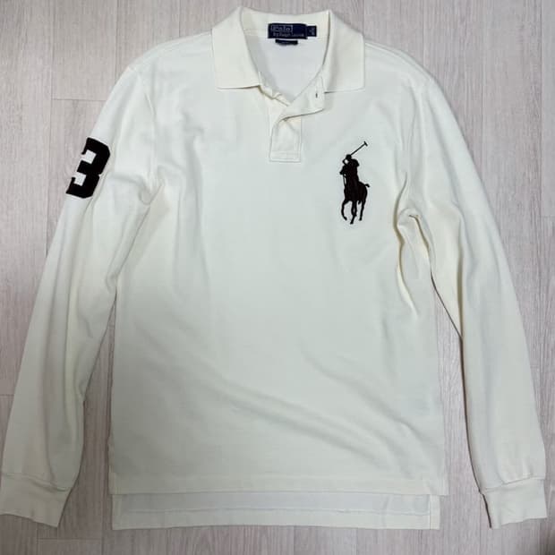 폴로 빅포니 아이보리(브라운자수) 카라티