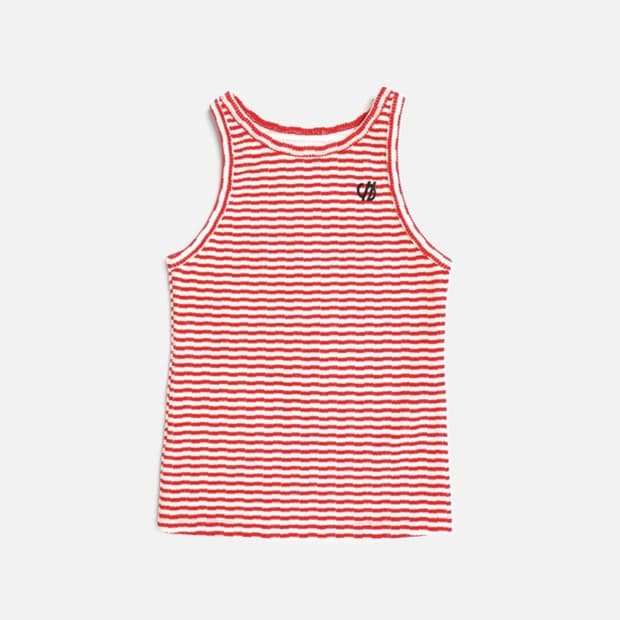 Seo seoul 스트라이프 슬리브리스