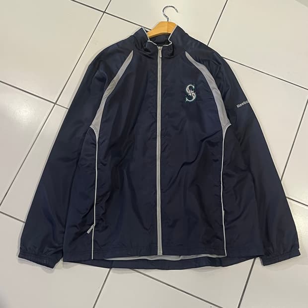 리복 시애틀 매리널스 네이비 바람막이